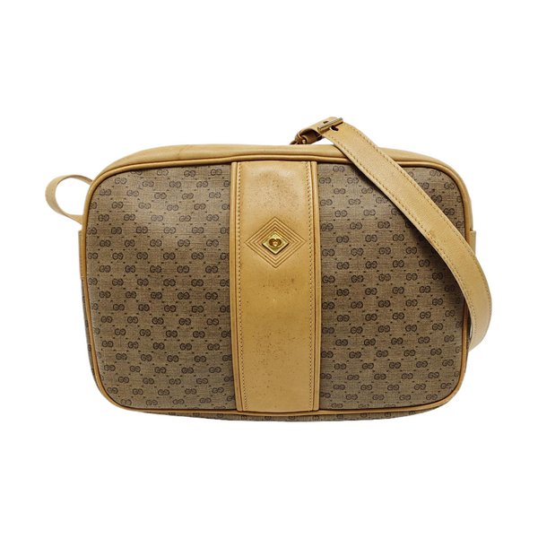 Monogram Coated Canvas Shoulder Bag Brown