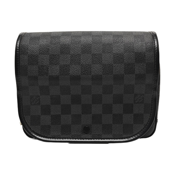 TOILETRY Damier Graphite Coated Canvas Gray