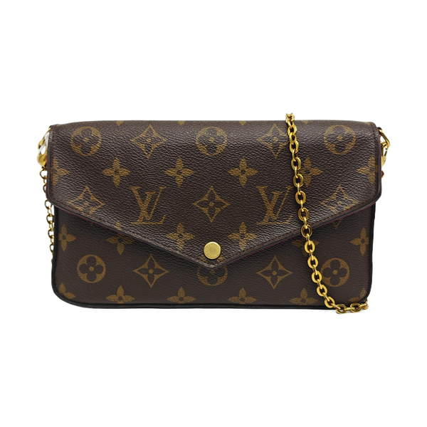 FÉLICIE Monogram Coated Canvas Brown