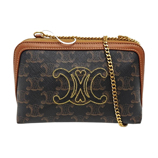 TRIOMPHE Mini Coated Canvas Brown