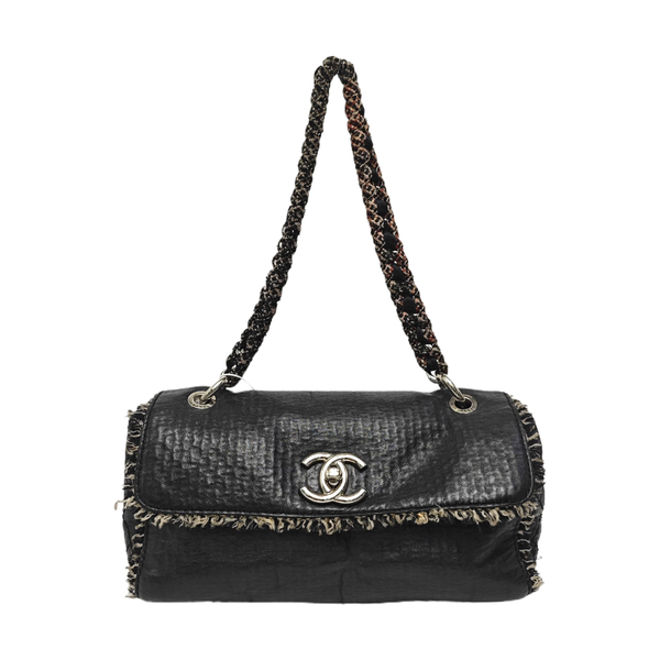 Calfskin Shoulder Bag Black
