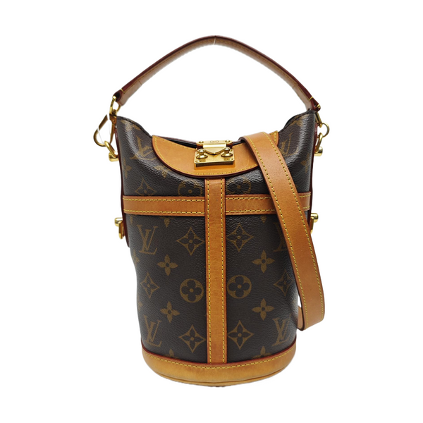 DUFFLE Monogram Coated Canvas Brown