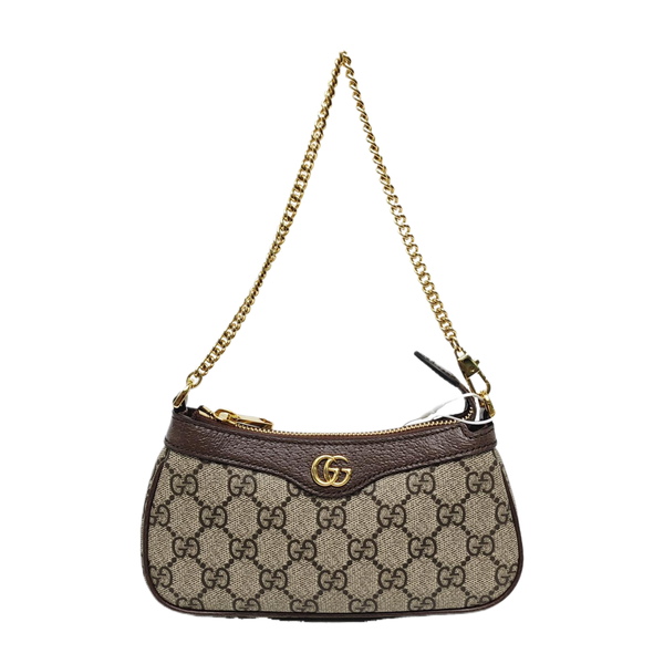 Ophidia Mini Monogram Coated Canvas Beige