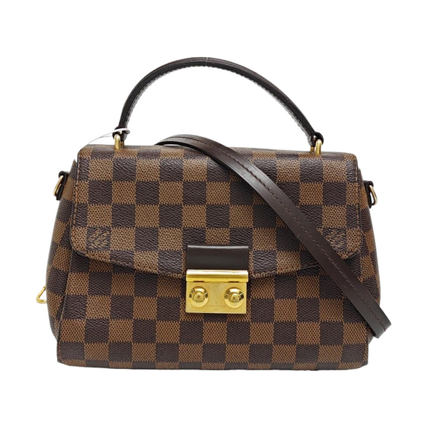 CROISETTE Damier Ebene Coated Canvas Brown