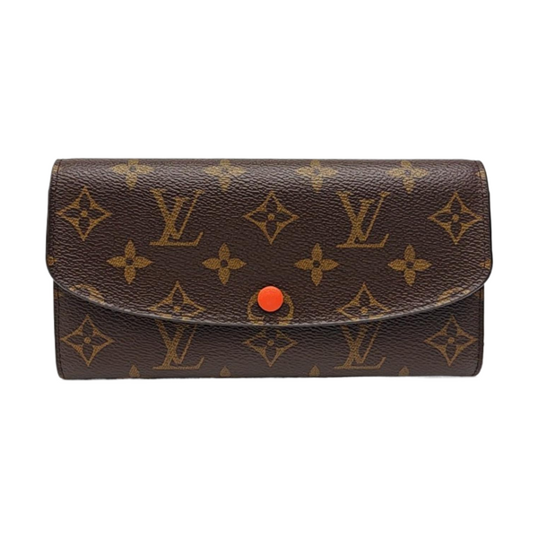 EMILIE Monogram Coated Canvas Brown Wallet