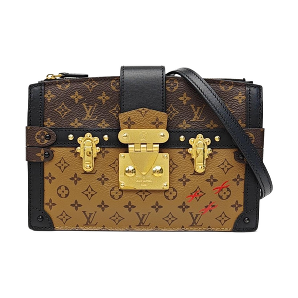 TRUNK Monogram Coated Canvas Brown