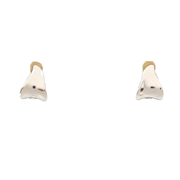 Metal Silver Clip On Earrings