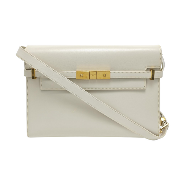 MANHATTAN Medium Calfskin White