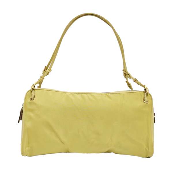Nylon Top Handle Bag Yellow