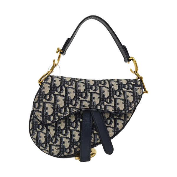 Saddle Mini Oblique Canvas Blue