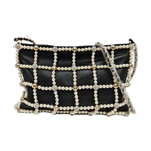 Lambskin Shoulder Bag Black