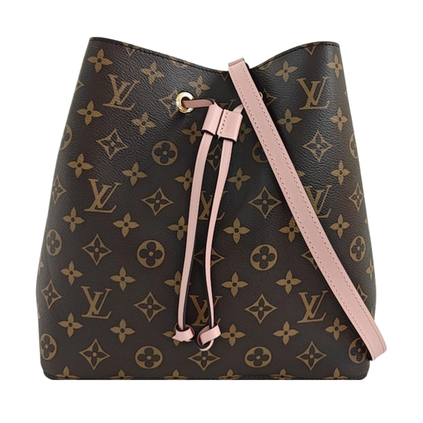 NÉONOÉ MM Monogram Coated Canvas Brown