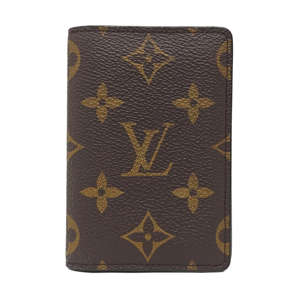 Monogram Coated Canvas Card Holder Brown