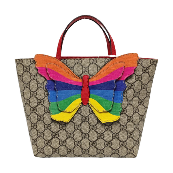 Children’s GG Bucket Monogram Coated Canvas Beige