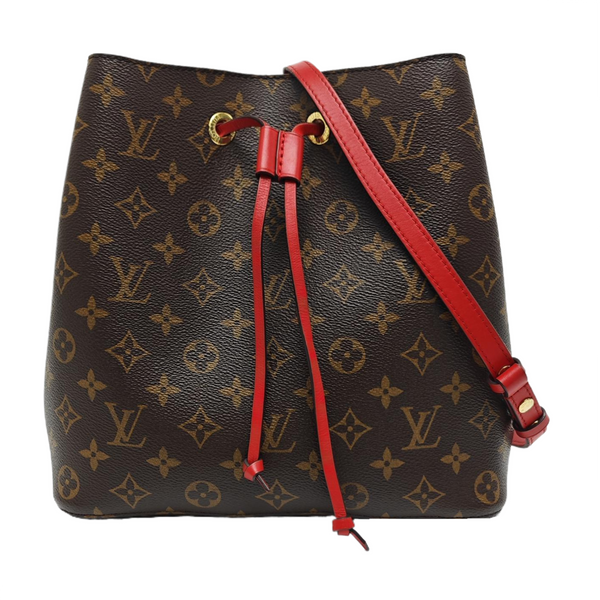NÉONOÉ MM Monogram Coated Canvas Brown