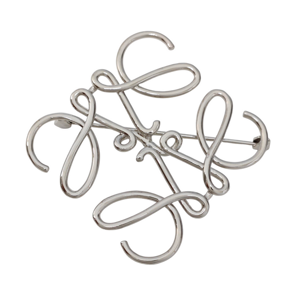 Anagram Metal Silver Brooch