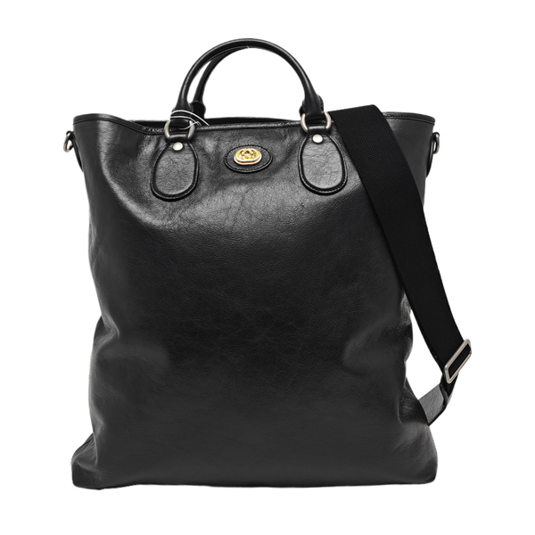 Calfskin Shoulder Bag Black