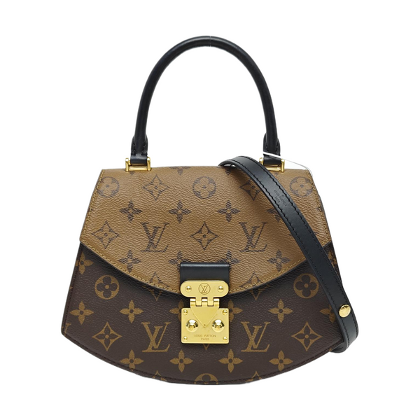 Monogram Coated Canvas Shoulder Bag Super Mini Brown