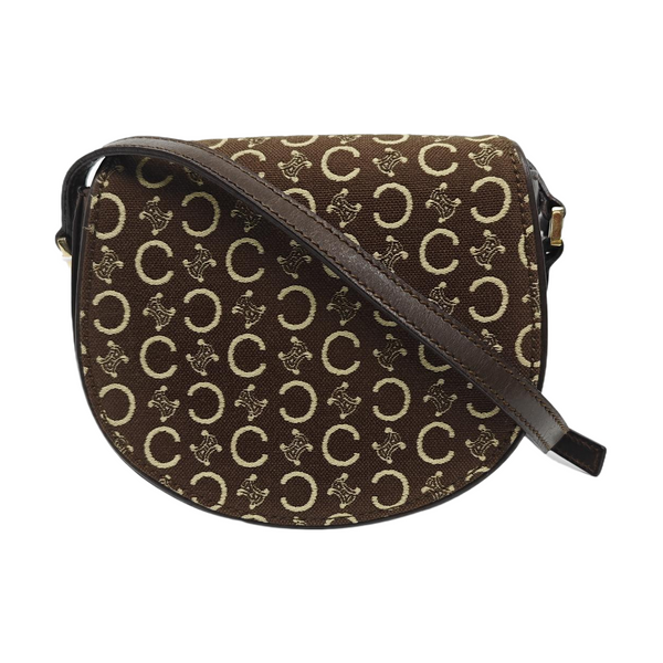 Fabric Shoulder Bag Brown