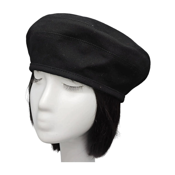 Black Cotton Hat