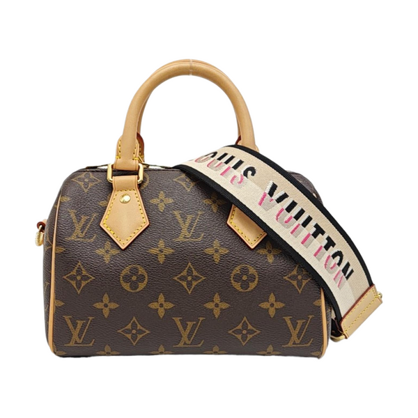 SPEEDY 20 Monogram Coated Canvas Brown