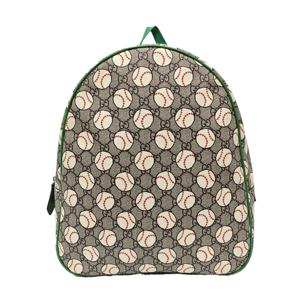 Monogram Coated Canvas Backpack Beige