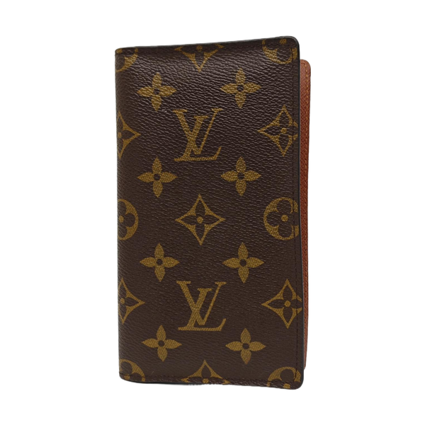 HINGE BRAZZA Monogram Coated Canvas Brown Wallet
