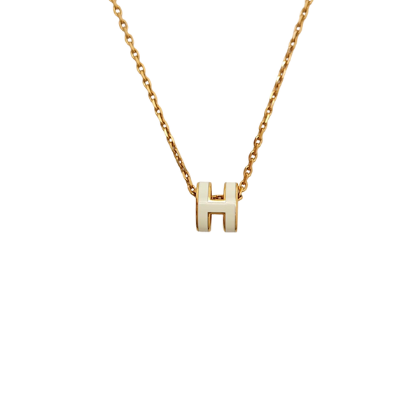Pop H Metal Rose Gold Necklace