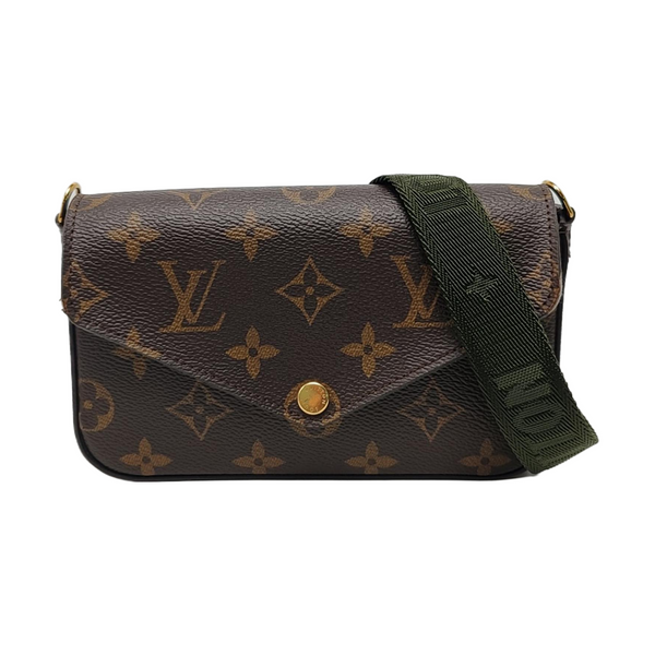 FÉLICIE Monogram Coated Canvas Brown