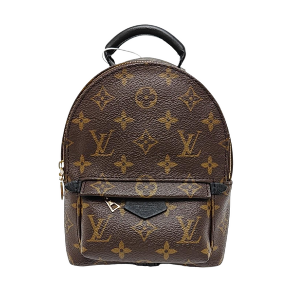 PALM SPRINGS Mini Monogram Coated Canvas Brown