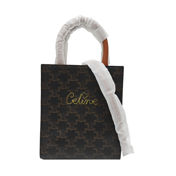 CABAS CELINE Mini Coated Canvas Brown