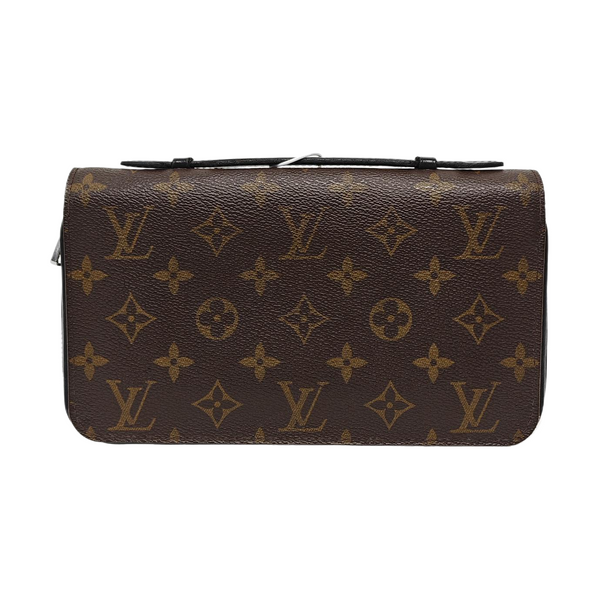 Monogram Coated Canvas Wallet Brown