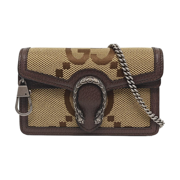 Dionysus Super Mini Monogram Canvas Beige