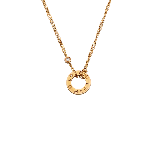 LOVE 18k Rose Gold Necklace