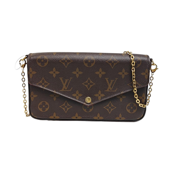 FÉLICIE Monogram Coated Canvas Brown