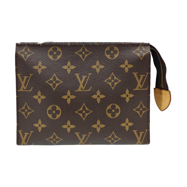 TOILET POCKET 19 Monogram Coated Canvas Brown