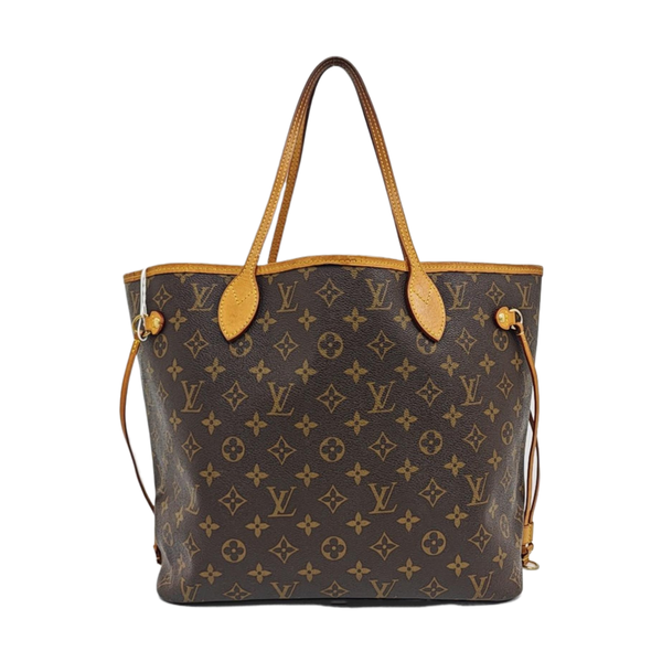 NEVERFULL MM Monogram Coated Canvas Brown