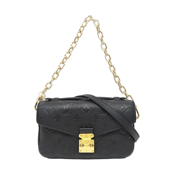 MÉTIS EAST WEST Monogram Calfskin Black