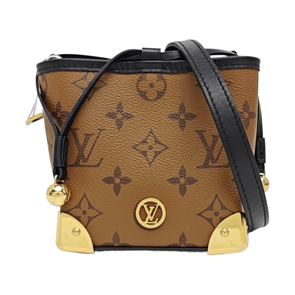 NOÉ PURSE LV CHARMS Monogram Coated Canvas Brown