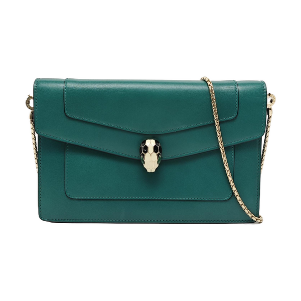 SERPENTI FOREVER Quilted Calfskin Green