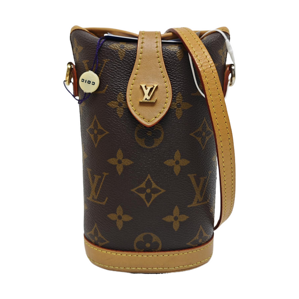 FOLD ME Monogram Coated Canvas Brown