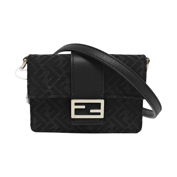Authenticated pre-owned Baguette Mini Fabric Black - Shoulder Bag at Looply