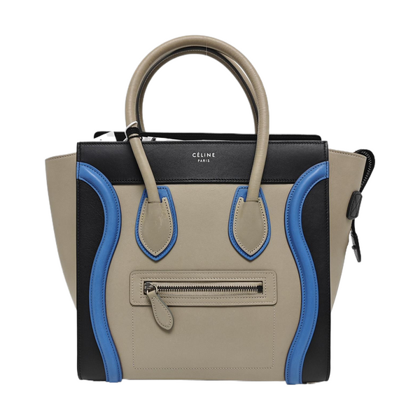 Authenticated pre-owned LUGGAGE Micro Calfskin Gray - Tote Bag at Looply
