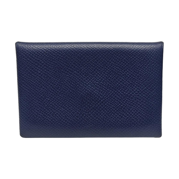 Calvi Epsom Blue Card Holder