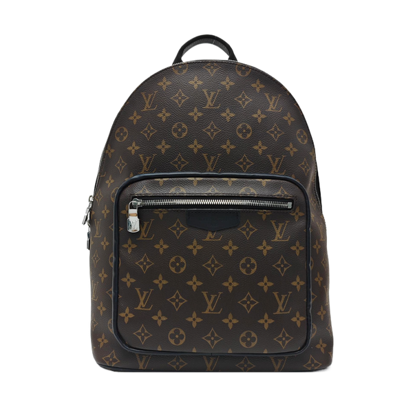 JOSH Monogram Coated Canvas Brown
