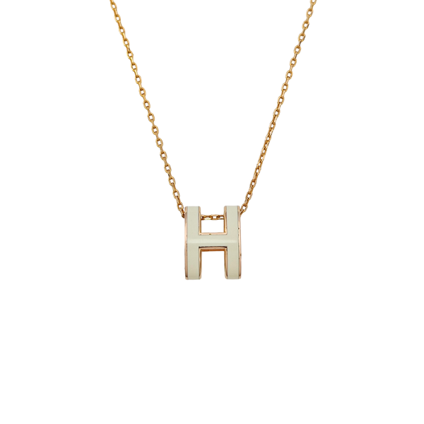 Pop H Metal Gold Necklace