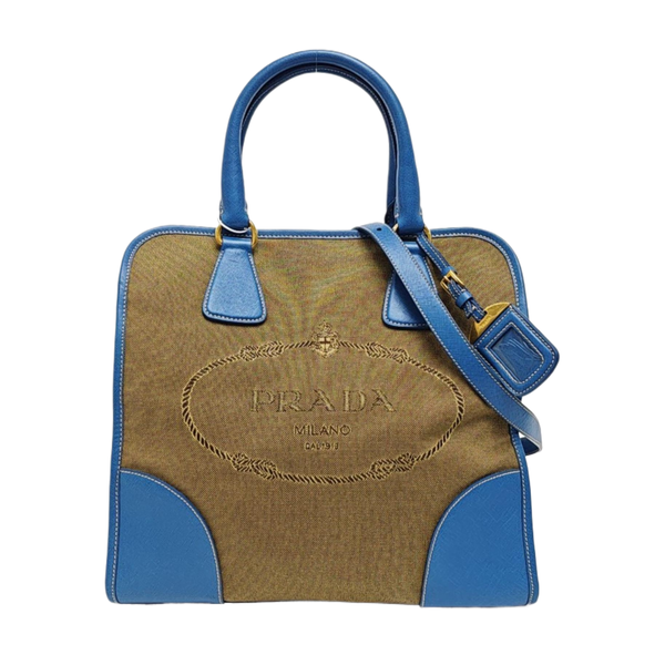 Canvas Shoulder Bag Brown