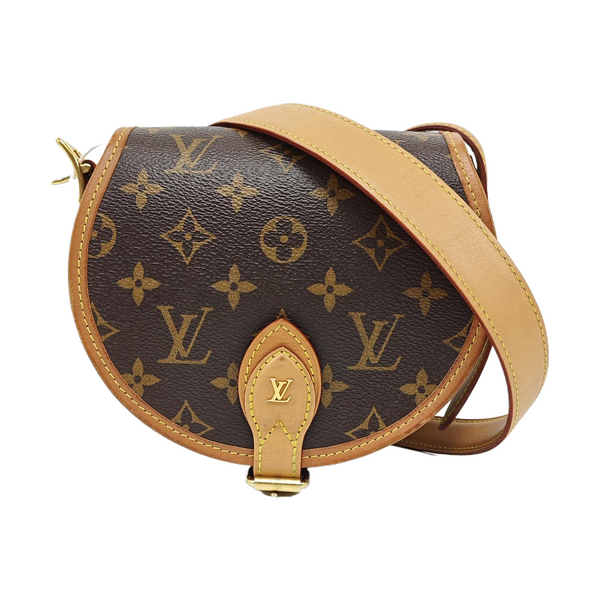 TAMBOURINE Monogram Coated Canvas Brown
