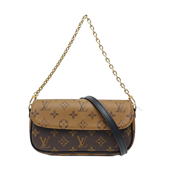IVY Monogram Coated Canvas Brown