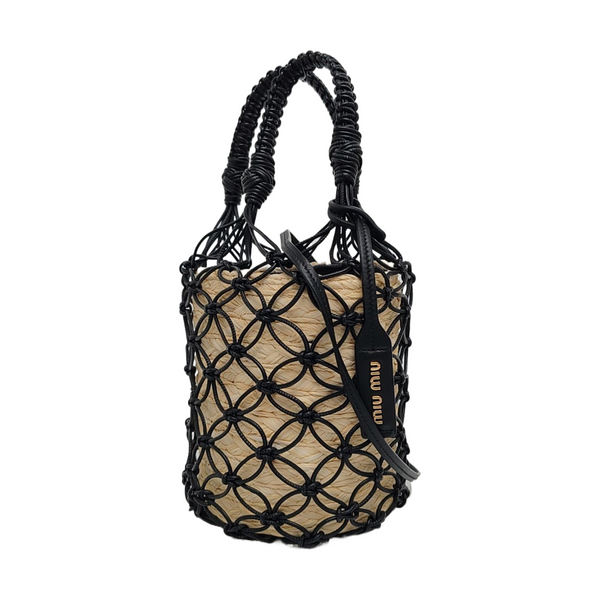 Leather Top Handle Bag Black